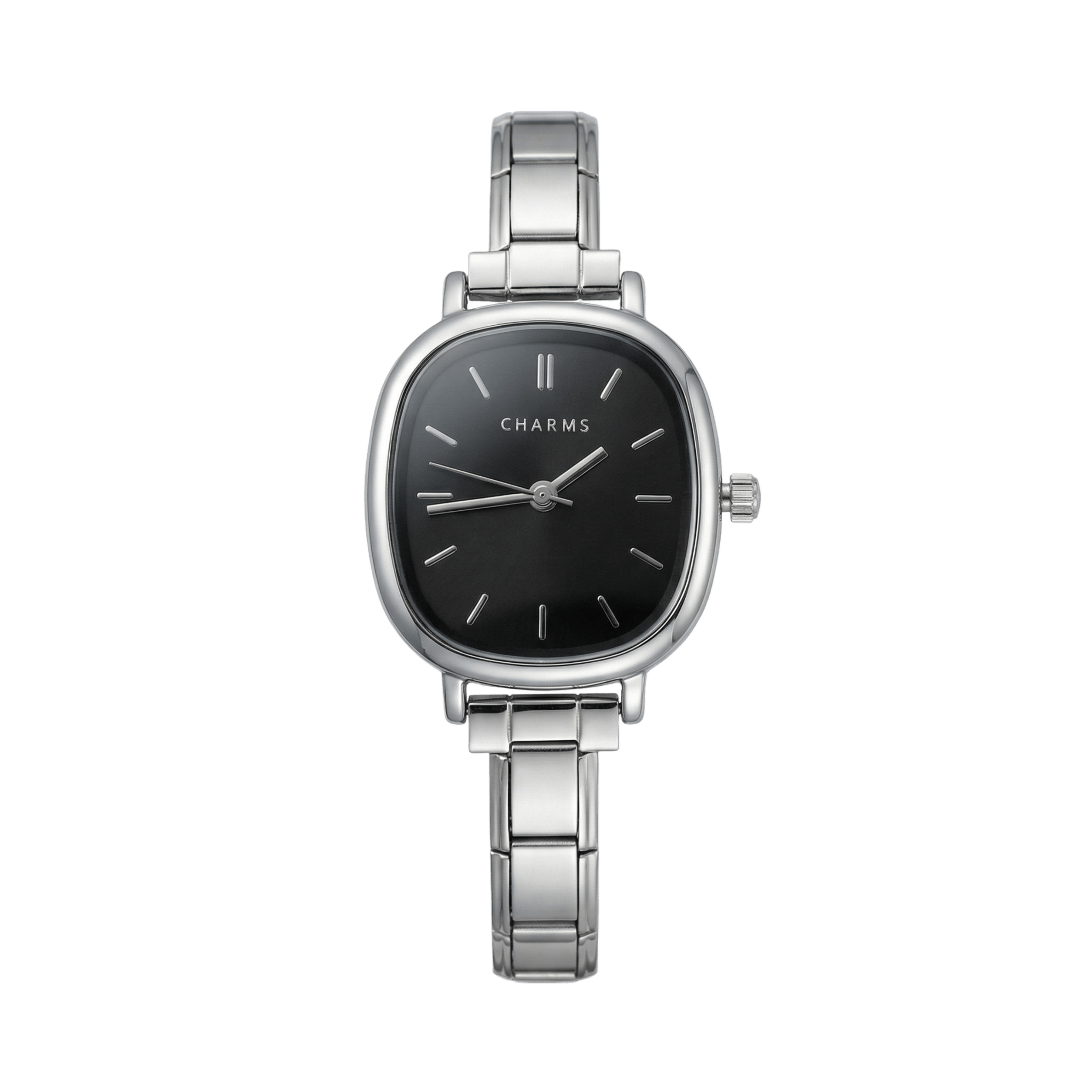 Capri Watch Silver – Black Dial Edition