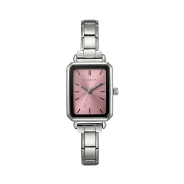 Como Watch Silver – Pink Dial Edition