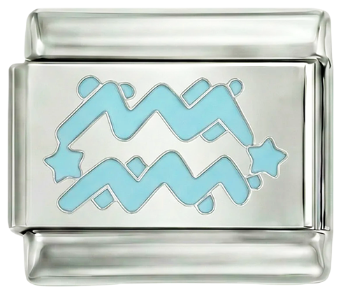Blue Aquarius Symbol on Silver - blue-aquarius-symbol-on-silver.png