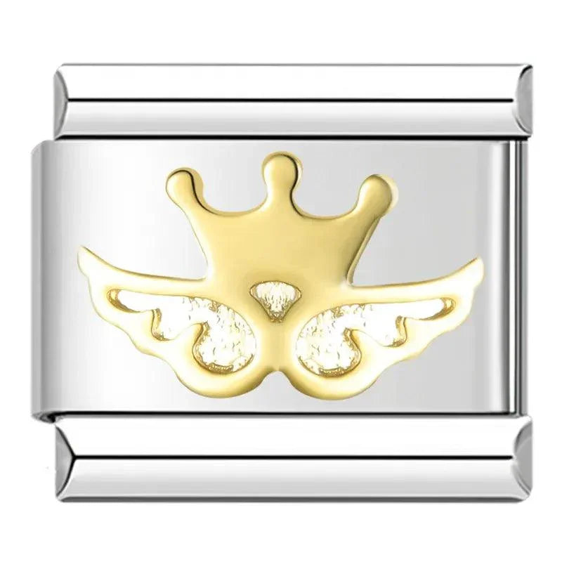 Crowned Angel with Precious Stone - Charms Official