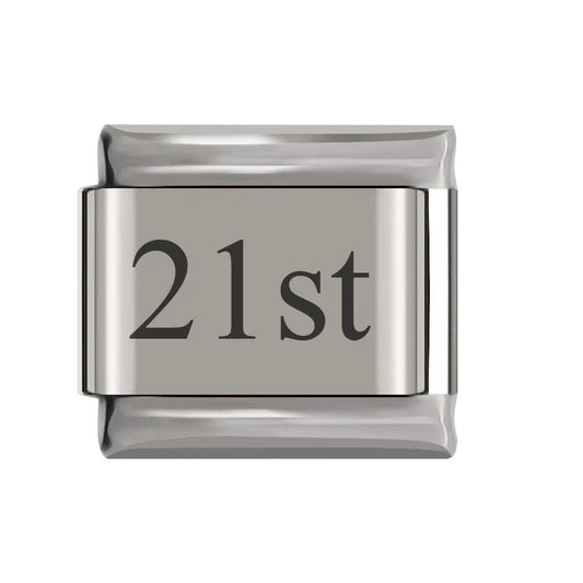 21st, on Silver - Charms Official