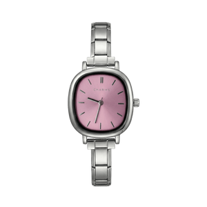 Capri Watch Silver – Pink Dial Edition