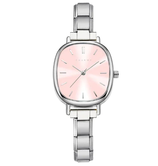 Capri – Édition argentée cadran rose