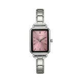 Como Watch Silver – Pink Dial Edition