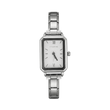 Como Watch Silver – White Dial Edition
