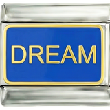 Dream Blue Enamel Silver Charm