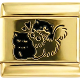 3 Hugging Cats on Gold