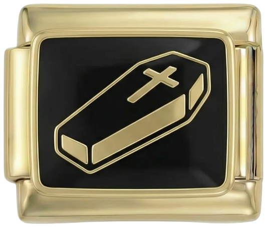 black cuffin, on gold - black-cuffin-on-gold.png