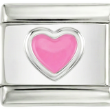 Pink Heart, on Silver - pink-heart-on-silver.png