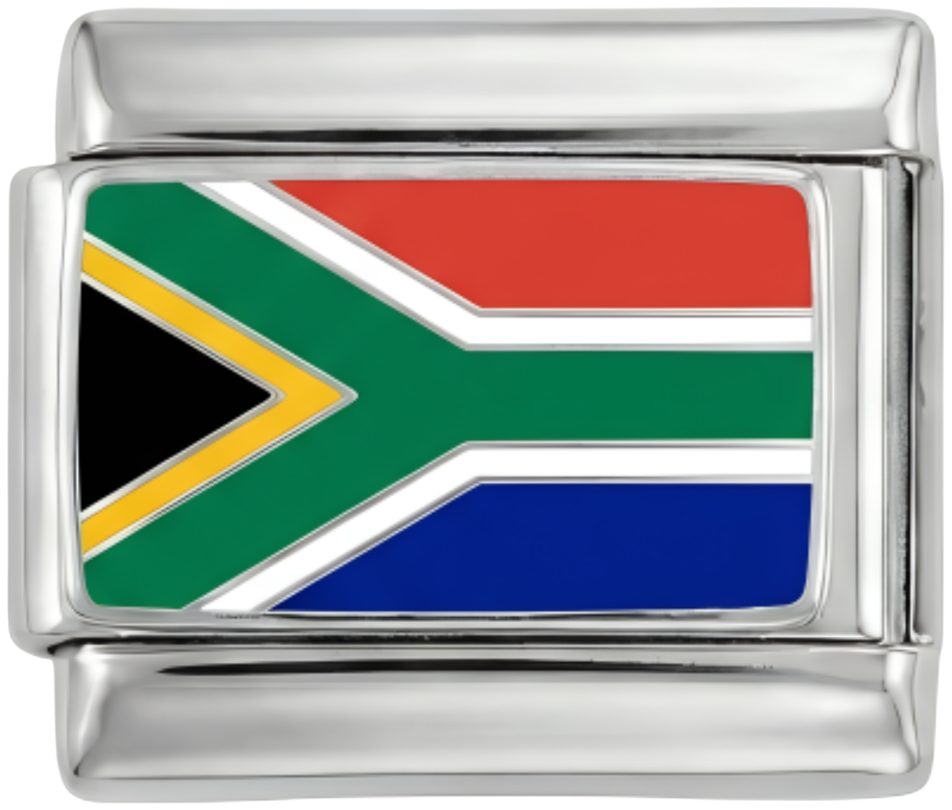 South Africa Flag, on Silver - south-africa-on-silver.png
