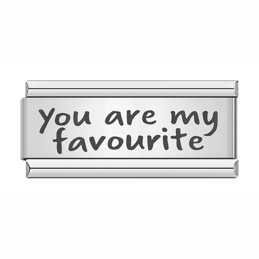 You are my Favourite, on Silver - Charms Official